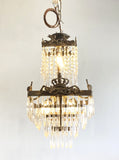 Rare antique square chandelier