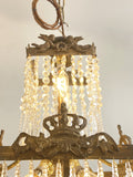 Rare antique square chandelier