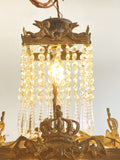 Rare antique square chandelier