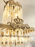 Rare antique square chandelier