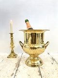 Vintage brass champagne bucket