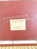 Vintage Wondersign Magnetic Letter Set c.1930