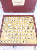 Vintage Wondersign Magnetic Letter Set c.1930