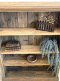 Rustic oak bookcase