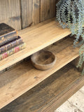 Rustic oak bookcase