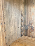 Rustic oak bookcase
