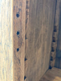 Rustic oak bookcase