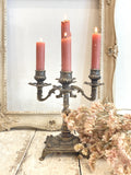 Old brass candelabra