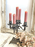 Old brass candelabra