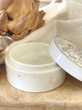 Early ceramic Burgess's paste pot