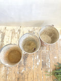 Antique fire buckets