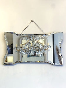 Beautifully bevelled landscape mirror