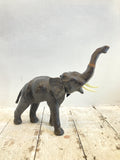 Mid century leather fireside elephant