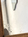 Small antique foxed mirror B
