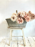 Old French galvanised trug