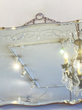Art Deco mirror with reverse ground decoration