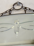 Art Deco mirror with reverse ground decoration
