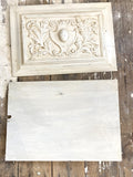 Pair of antique carved panels