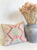 Handmade kilim cushion - Pink & Blue