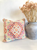 Hanmade kilim cushion - Red & Pink