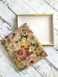 Vintage French fabric chocolate boxes