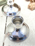 Pair of vintage silver plated candlesticks B