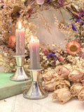 Pair of vintage silver plated candlesticks A