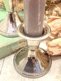 Pair of vintage silver plated candlesticks A