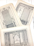 C19th French folio of architectural studies