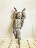 C19th lead cherub or putti