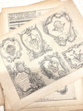 C19th French folio of architectural studies
