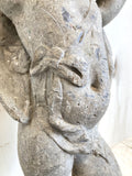 C19th lead cherub or putti