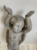 C19th lead cherub or putti