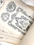 C19th French folio of architectural studies