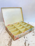 Vintage French fabric covered box