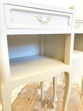 Pair of painted French bedsides