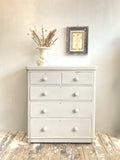 Painted Victorian chest of drawers