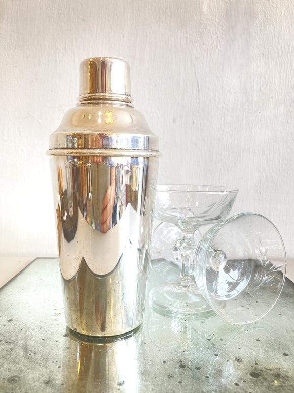 PH Vogel & Co silverplated cocktail shaker