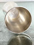Vintage silver plated double ended jigger