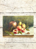Vintage still life - oil on board