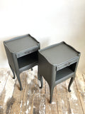 Painted French bedside tables