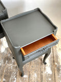 Painted French bedside tables