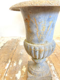 Vintage cast iron urns