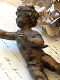 Victorian spelter cherub