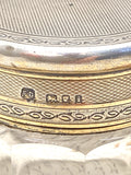 Silver topped dressing table jar - London 1924