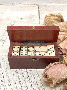 Antique miniature dominoes