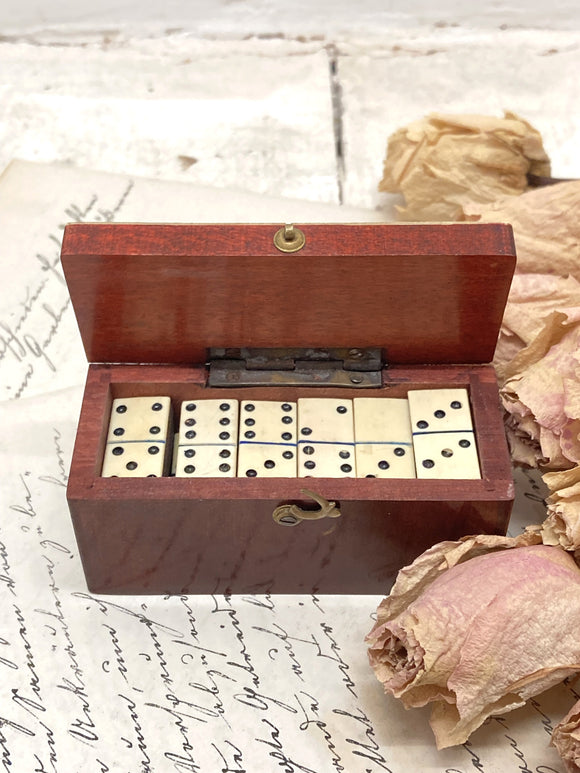 Antique miniature dominoes