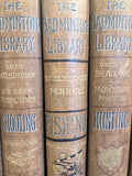 Antique Badminton Library books