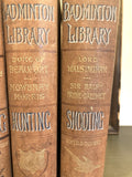 Antique Badminton Library books