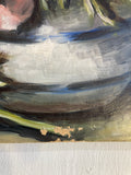 Vintage French anemone painting